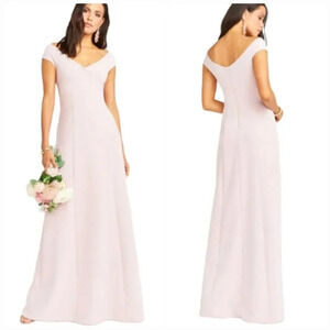 Show Me Your Mumu, New, Zurich Knot Pink Vintage Rose Gown Dress, Size Large